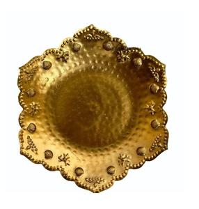 Venta al por mayor de metal decorativo Urli Diya para flores flotantes, hermoso cuenco decorativo Diwali Diya al mejor precio. - Product Image 2