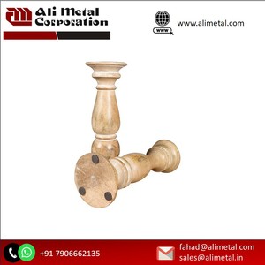 Bougeoir en bois de manguier de haute qualité pour la décoration de la maison et les événements de mariage au meilleur prix Design personnalisé disponible - Product Image 5