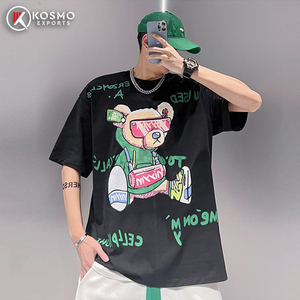 Design personnalisé 100% coton de haute qualité Street Wear T-shirt graphique personnalisé imprimé T-shirt unisexe oversize pour hommes - Product Image 5