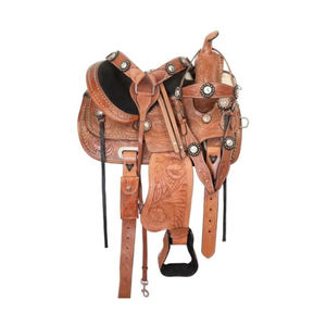 Selle de course confortable en cuir de cheval Western, arbre en bois et plastique respirant, selle d'équitation anglaise professionnelle de haute qualité - Product Image 1