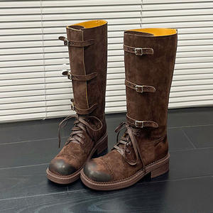 Bottines Western tendance pour femmes, en cuir, style cowboy, brodées, à bout pointu, élégantes, bottes habillées pour femmes - Product Image 3