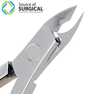 Pinzas para uñas, pinzas profesionales de acero inoxidable con doble resorte para uñas, pinzas para cutículas de acero inoxidable, gran oferta de fábrica - Product Image 4