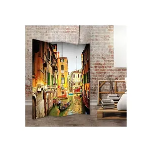 Gondoles sur le canal de Venise, écran pliant en toile double face - Product Image 5