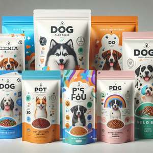 ถุงซิปล็อคแบบตั้งได้ ปิดผนึกด้วยความร้อน ป้องกันความชื้นและแสง สีเงิน ขนาดสั่งทำได้ สำหรับบรรจุภัณฑ์อาหารสัตว์เลี้ยงสำหรับสุนัข - Product Image 2