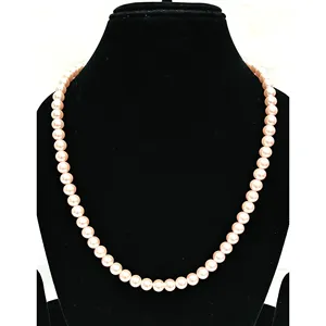 Kundan and Pink Pearl <b>Set</b> Exquisite Kundan Worked Pink Pearl Necklaces - Product Image 5