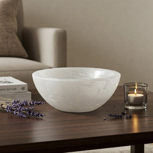 ชามหินเซเลไนต์ธรรมชาติขัดเงาสำหรับรักษาสมาธิโรงแรมร้านอาหารใช้ในราคาตรงจากโรงงาน - Product Image 6