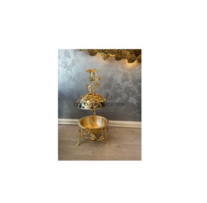 Réchaud à buffet élégant en métal de qualité supérieure à finition antique avec bec verseur pour les mariages, les fêtes et les célébrations - Product Image 1