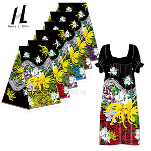 تخفيضات كبيرة مخصص هاواي طباعة بوليستيرتر الاستوائية الحروفية نمط الأزهار ملابس نسائية تنفس قماش خفيف الوزن - Product Image 3