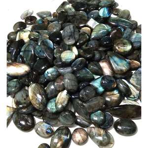 Cabujón de Labradorita Pulida de Alta Calidad, Piedra Lunar Natural, Multicolor, Brillante, Gema Semipreciosa Suelta para Joyería - Product Image 4