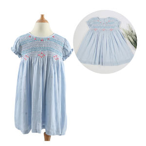 Ropa de boutique para niñas de alta calidad, Manga corta Ahumada a mano, producto premium fabricado en Vietnam para niños - Product Image 6