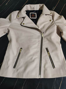 Veste en cuir véritable 100% pour hommes, qualité supérieure, coupe-vent, veste en cuir OEM, respirante, fermeture éclair, hiver - Product Image 5