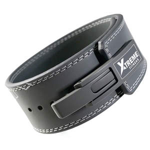 Cinturón de Levantamiento de Pesas de Cuero Vacuno Resistente y Transpirable con Hebilla de Palanca de Acero, Cinturón de Compresión para Entrenamiento de Crossfit y Gimnasio - Product Image 2