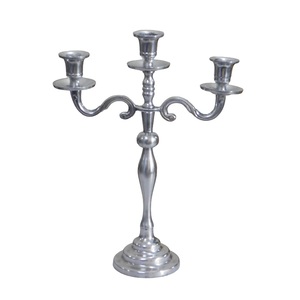 Juego de candelabros cónicos de aluminio de alta calidad de 2 piezas con acabado pulido brillante para decoración de iluminación - Product Image 4