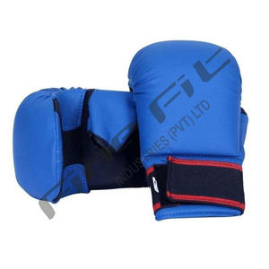 ถุงมือคาราเต้คุณภาพสูง ระบายอากาศได้ดี สำหรับทุกเพศ ได้มาตรฐาน WKF อุปกรณ์ป้องกันสำหรับฝึกซ้อม ผลิตจากหนัง สำหรับคิกบ็อกซิ่ง ขายส่งจากโรงงาน - Product Image 1