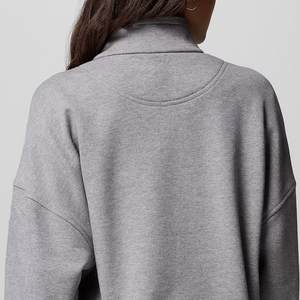 Cotton Polyester Soft Material Women Sweatshirt With Factory Rate For <b>Bulk</b> Buyers Casual Wear OEM Service Full Sleeves And Logo - Product Image 5