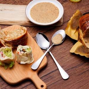 Ensemble de cuillères à thé en acier inoxydable poli miroir pour café expresso durable de qualité supérieure Essentiels de cuisine de qualité alimentaire en vente - Product Image 4