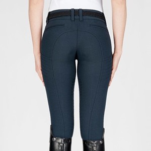 Pantalones de montar a caballo elásticos para mujer superventas, ropa ecuestre personalizada OEM, pantalones de montar con parche en la rodilla - Product Image 6