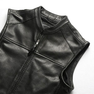 Gilet en cuir pour hommes pour les motards de tourisme et de croisière, fabrication sur mesure au Pakistan - Product Image 5