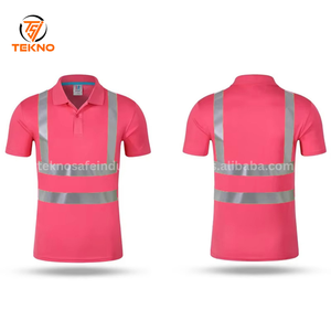 2025 vente chaude chemise polo haute visibilité chemise de sécurité réfléchissante haute visibilité sécurité réfléchissante noir polo de sécurité t-shirt service OEM - Product Image 4