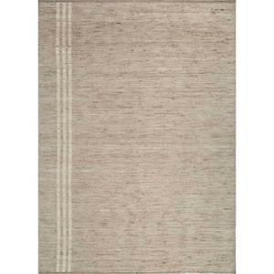 พรมขนสัตว์ทำมือสีเบจและสีน้ำตาลลายทาง 3 มิติ รูปทรงสี่เหลี่ยมผืนผ้า สำหรับบ้าน ห้องโถง ห้องนั่งเล่น ห้องนอน-Hwl-159 - Product Image 1