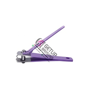 Nueva Llegada, Cortaúñas de Acero Inoxidable Curvado con Recubrimiento en Polvo Morado, Apertura de Mandíbula Ancha, Personalizable con su Propio Logotipo, Venta al Por Mayor - Product Image 4