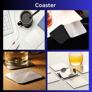 Posavasos de mesa redondo de acero inoxidable con logotipo personalizado, accesorios para barra, portavasos de Metal para té, café, cerveza, tazas, alfombrillas y almohadillas - Product Image 6