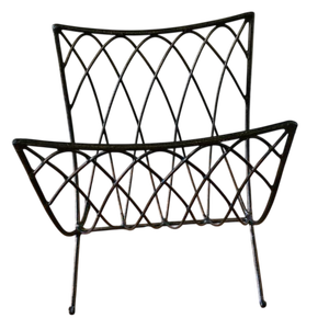 Porta Revistas Vintage de Metal Perforado, Estantes y Soportes de Almacenamiento Negros para Oficina en Casa, Porta Revistas - Product Image 3