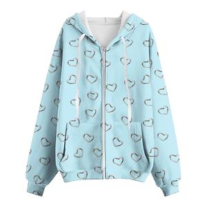 Sweat à capuche imprimé numérique de haute qualité pour femmes pull en polaire épais et chaud avec illustration personnalisée pour l'automne et l'hiver - Product Image 5