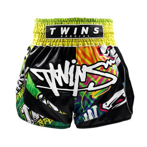 Shorts de combat MMA respirants de qualité supérieure, sur mesure, pour l'entraînement au kickboxing, avec logo brodé sur le devant, shorts de Muay Thai Twins - Product Image 1