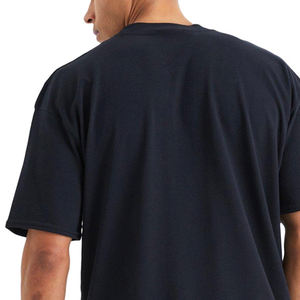 Camiseta de gran tamaño para hombre de moda de punto de algodón por encargo a la nueva tendencia razonable OEM fabricado - Product Image 4