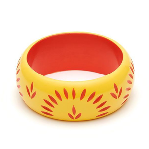 Bracelets imprimés en bois finis antiques Trois couleurs mélangées Artisanat en bois Bijoux indiens Bracelets et bracelets - Product Image 6