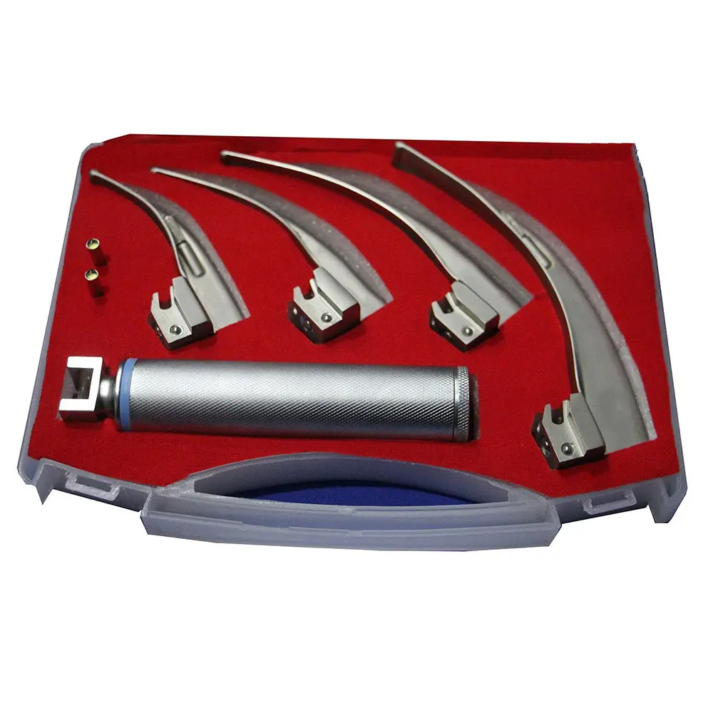 Mac And Miller Laryngoscope Set diagnose of Throat High Quality Surgical Instrument Stainless Steel