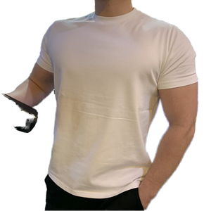 Camisetas informales de secado rápido 100% de algodón para hombre, patrón de letras, serigrafía personalizada, diseño en blanco, estambre, ajuste holgado - Product Image 3