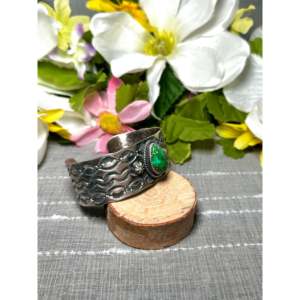 Kevin Billah Sonoran Gold Turquoise & Sterling <b>Silver</b> <b>Cuff</b> <b>Bracelet</b> Fashionable Accessory - Product Image 2