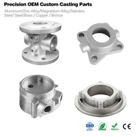 Pièces de boîtier de soupape en aluminium moulé sur mesure, couvercle d'extrémité de moteur de pompe OEM pour équipement hydraulique, vente en gros directe usine