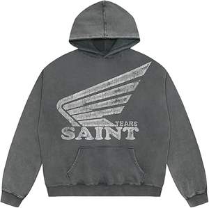 เสื้อฮู้ดดี้ทรงหลวมขนาดใหญ่ แฟชั่น ทันสมัย ไม่มีฮู้ด ผ้าฟลีซ พิมพ์โลโก้ตามสั่ง ปักลาย ซิลค์สกรีน รีดร้อน - Product Image 4