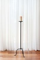 Grand candélabre en aluminium fait main, couleur argent, support de bougie sur pied, personnalisable, décoration de la maison, mariage, fête d'Halloween