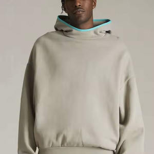 Sudadera con capucha de alta calidad personalizada al por mayor sudadera de marca de peso pesado con diseño de cremallera para hombre - Product Image 4