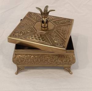 Customized Brass <b>Storage</b> Box for Toffee and <b>Food</b> Durable Material with Premium Finish - Product Image 4