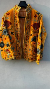 Luxurious Handmade <b>Velvet</b> Vintage Suzani Winter Jacket Party Wear Gift for Her - Product Image 4