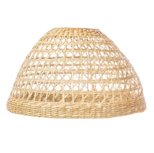 Pantalla de algas marinas tejida personalizada, luz decorativa colgante resistente, casa de campo minimalista rústica ecológica - Product Image 2