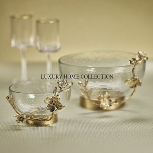 Cuencos de metal de alta gama con tazón de vidrio y calidad premium perfectos para exhibir tus creaciones culinarias - Product Image 6