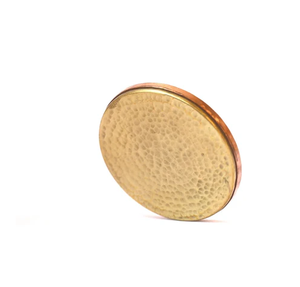 Posavasos de Latón Ecológico Hecho a Mano, Tamaño y Diseño Personalizables, Decoración de Estilo Rústico para Tazas de Café y Té - Product Image 1