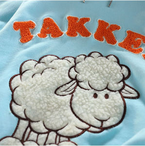 Sudadera con Capucha de Felpa Francesa con Bordado Chenille, Logotipo Personalizado, Tallas Grandes, Sudaderas y Hoodies para Hombre, Sudadera con Capucha de Felpa con Bordado Chenille - Product Image 3