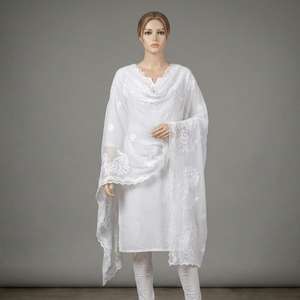 Wholesale Special Cotton Voile Net Lace Rhinestone <b>Shawl</b> Style <b>Scarf</b> Muslim African Women 2.2m <b>Ethnic</b> Floral Breathable 2 - Product Image 1