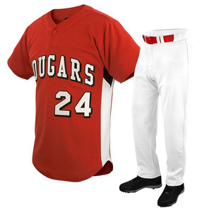 Maillots de baseball et de softball personnalisés OEM unisexes à manches courtes, respirants, grandes tailles, uniformes sportifs hip-hop vierges en gros - Product Image 1
