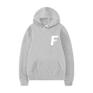 Sweat à capuche épais pour homme en tissu éponge de haute qualité, coupe oversize, épaules tombantes, hiver, brodé, respirant, OEM - Product Image 5