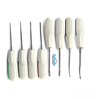 Élévateurs de racines de haute qualité, poignée en plastique, ensemble de 8 pièces (1, 2,3,4mm) exportateur et fabricant