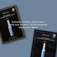 JMSOLUTION EAU LUMINEUSE S.O.S AMPOULE MASQUE HYALURONIQUE PLUS Arrivée Vente Soins de la peau Coréen OEM OBM ODM 1 unité = 10 pièces