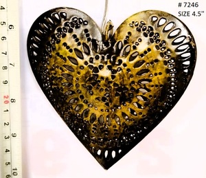 Ornement suspendu en forme d'arbre de Noël métallique double face Accessoires décoratifs pour la maison Décoration de Noël - Product Image 6